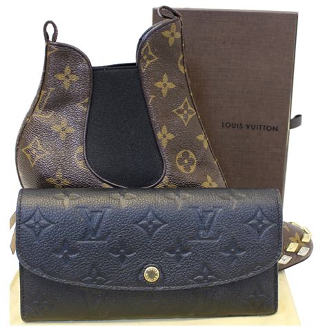 black monogram louis vuitton wallet|Emilie Wallet Monogram Empreinte Leather .